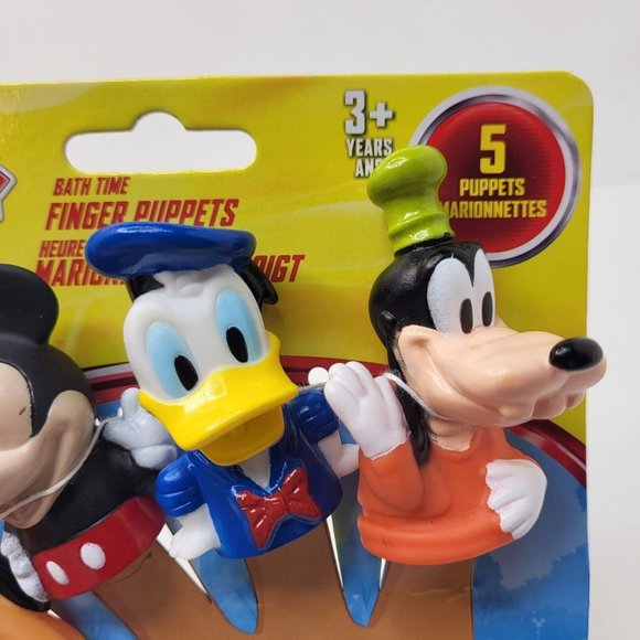 Disney Junior Mickey Bath Time Finger Puppets Educational Kid Child Toy Ages 3+ - Picture 4 of 10